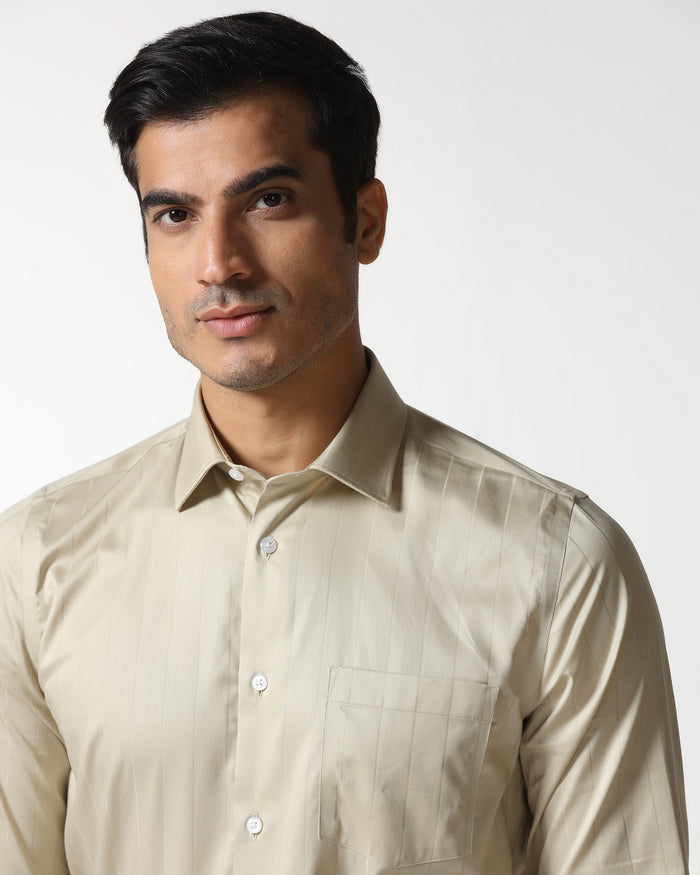 Light Olive Stripe Shirt - Epoxy