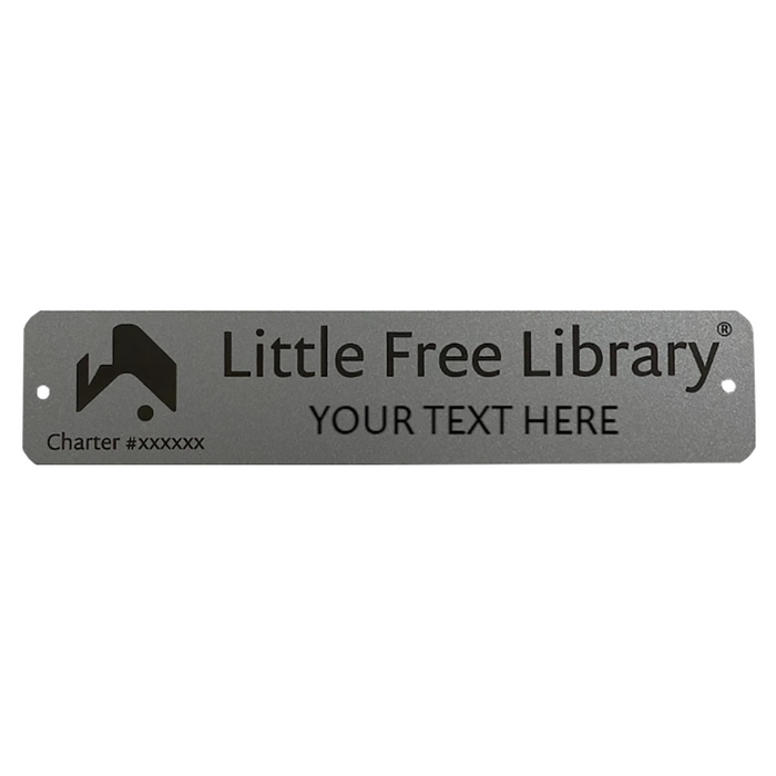 Little Free Library Custom Charter Sign