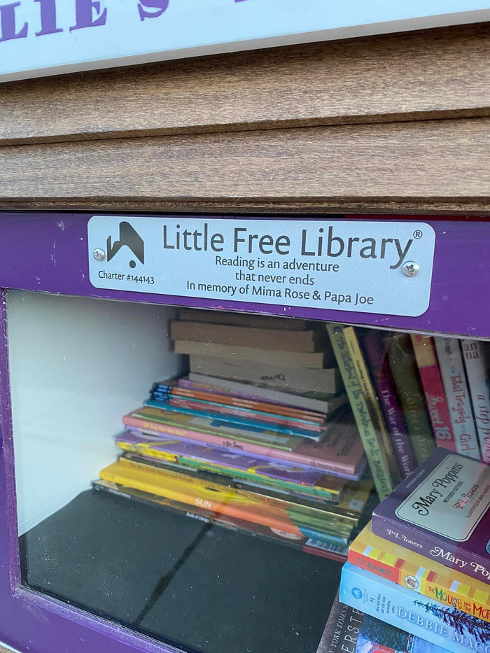 Little Free Library Custom Charter Sign