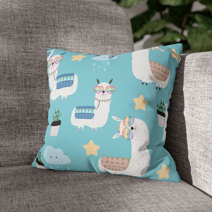 Girls Throw Pillow Llamas, Girls Bedding, Girls Nursery Decor and Accessories, Girls Accent Pillows and Cushions, Made in the USA | Pippa + June