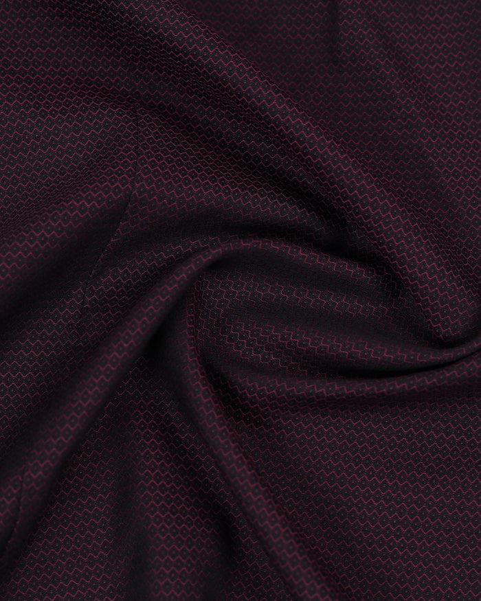 Maroon Textured Shirt - Robin