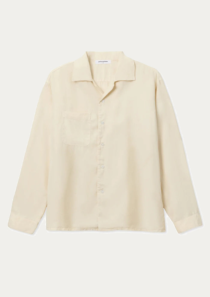 Beige shirt on a white background