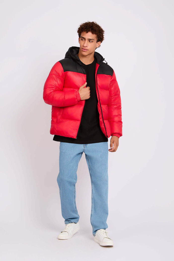 Men Jacket  Puffer Red