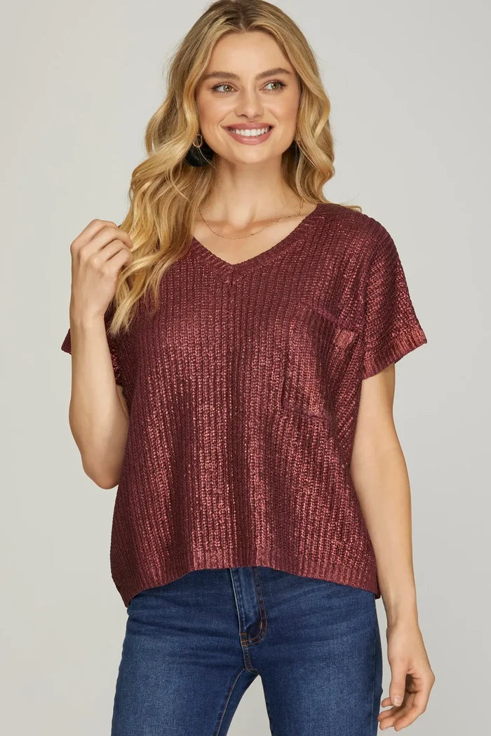 Metallic Sweater