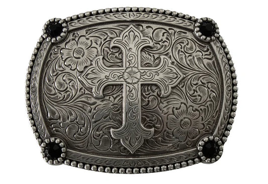 M&F Western Floral Cross Buckle
