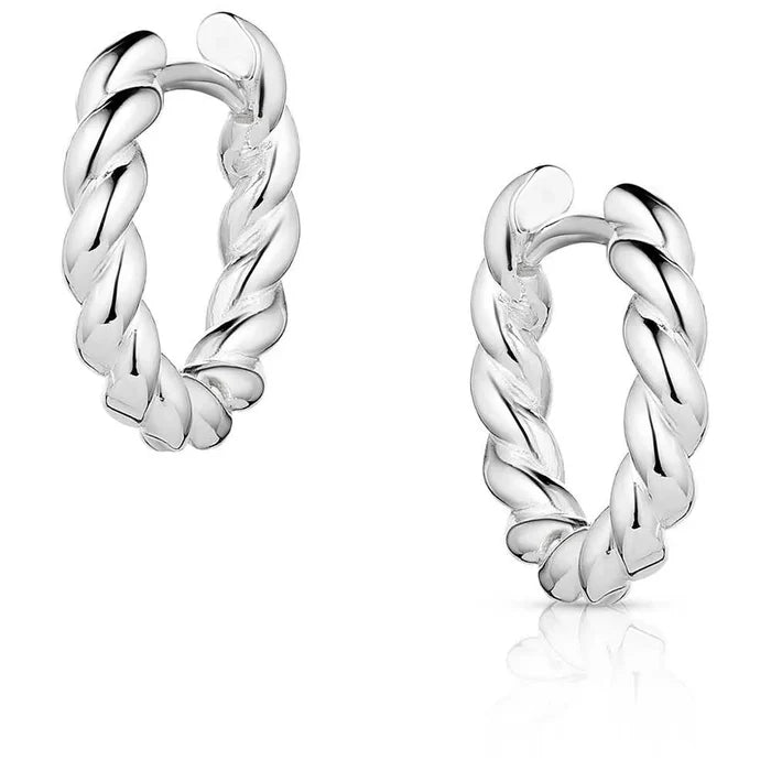 Montana Silversmiths Braided Elegance Hoop Earrings