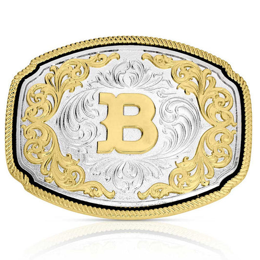 Montana Silversmiths Western Initial B Buckle
