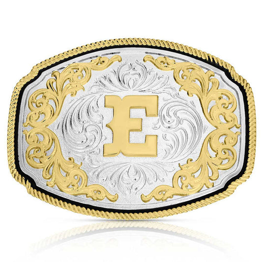 Montana Silversmiths Western Initial E Buckle
