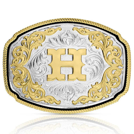 Montana Silversmiths Western Initial H Buckle