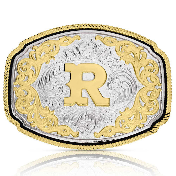 Montana Silversmiths Western Initial R Buckle