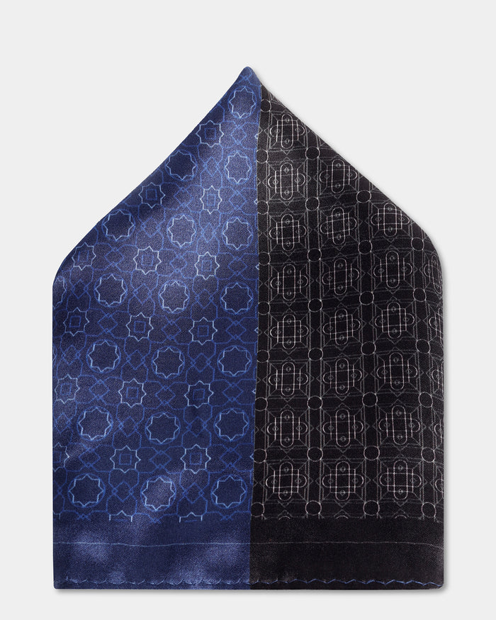 Multi Color Solid 100% Silk Pocket Square - Wakuram