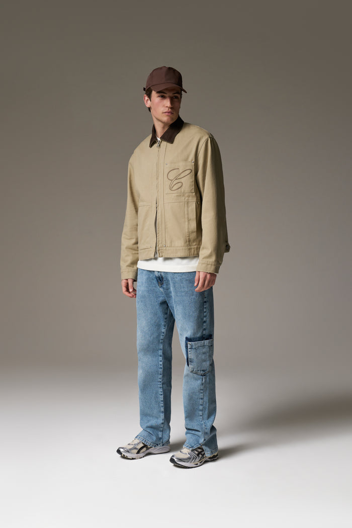 MULTI POCKET WASHED JEAN - BLUE WASH