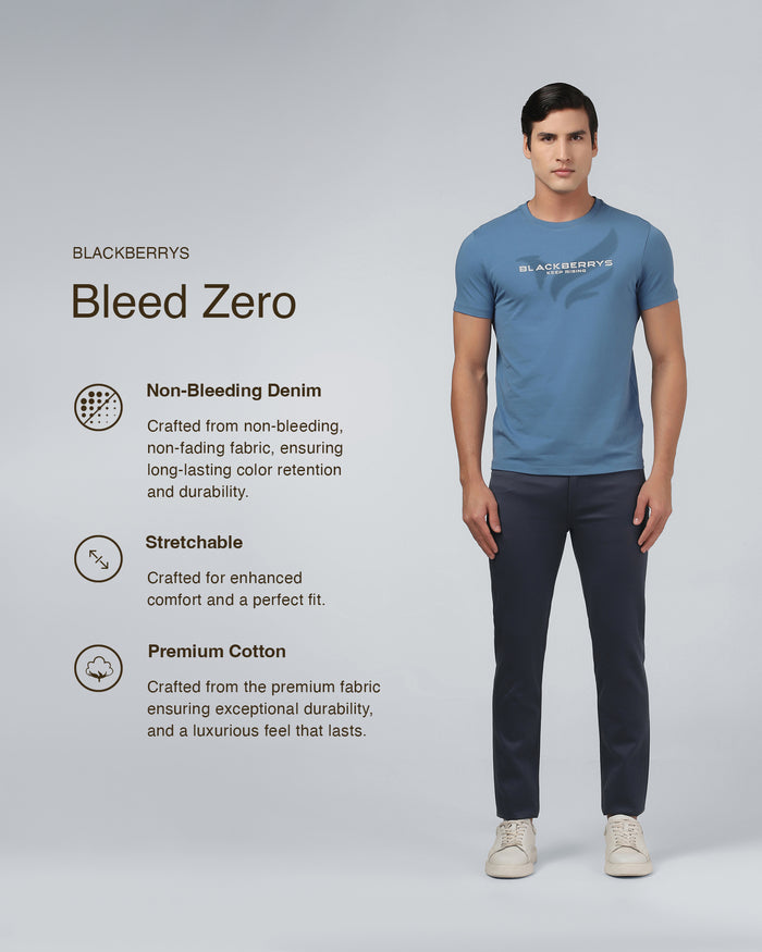 Navy Bleed Zero Slim Fit Jeans - Abto