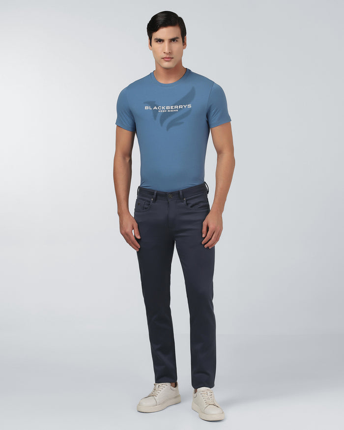 Navy Bleed Zero Slim Fit Jeans - Abto