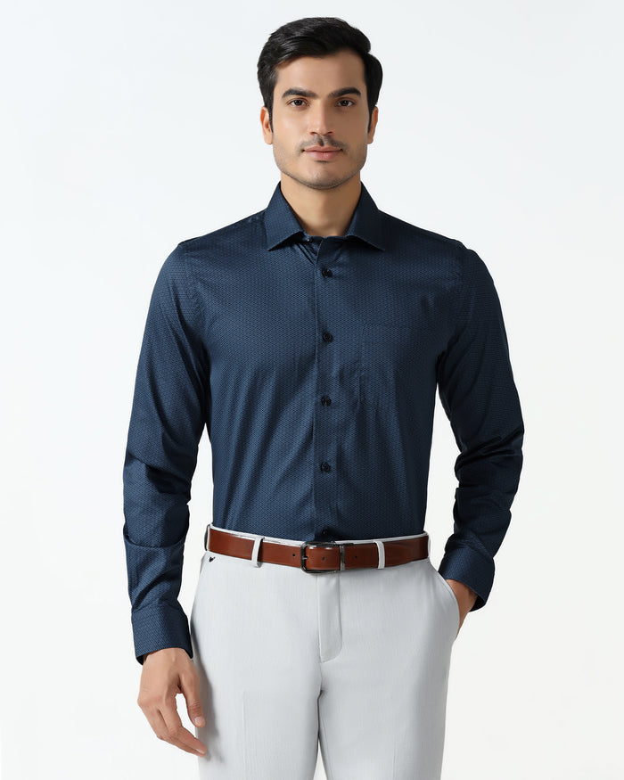 Navy Printed Shirt - Radio