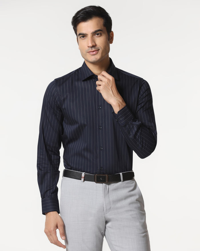 Navy Stripe Shirt - Eager