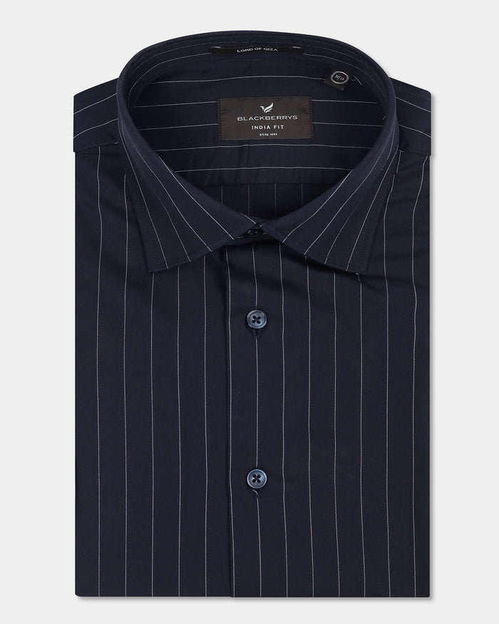 Navy Stripe Shirt - Eager