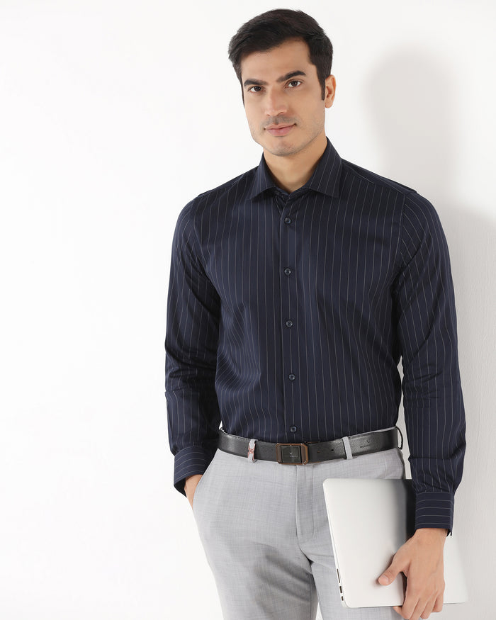 Navy Stripe Shirt - Eager