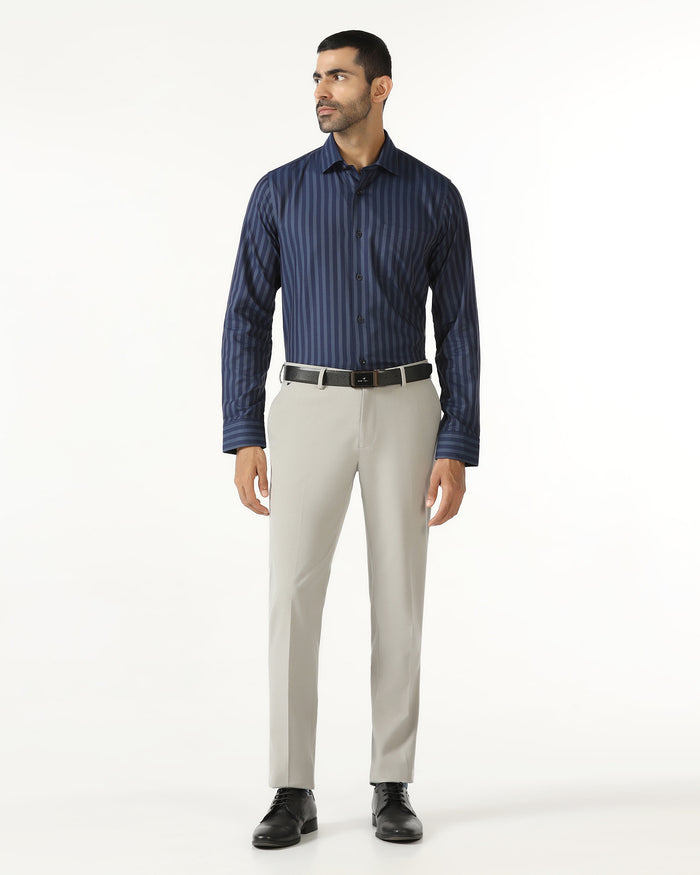 Navy Stripe Shirt - Refute