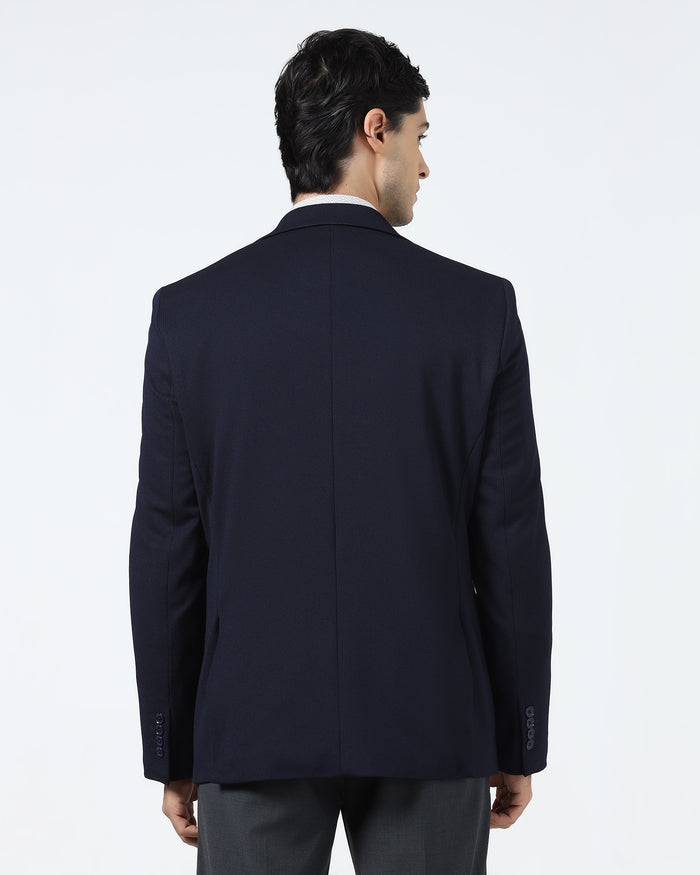Navy Textured Blazer - Chris