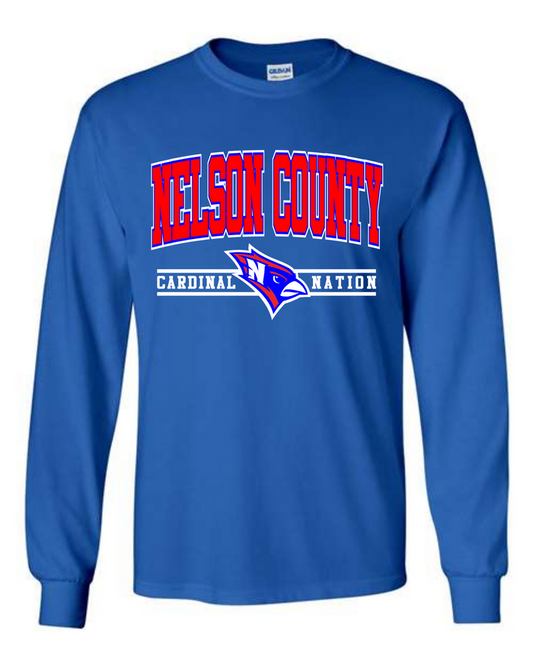 Nelson County Blue Long Sleeve Tee