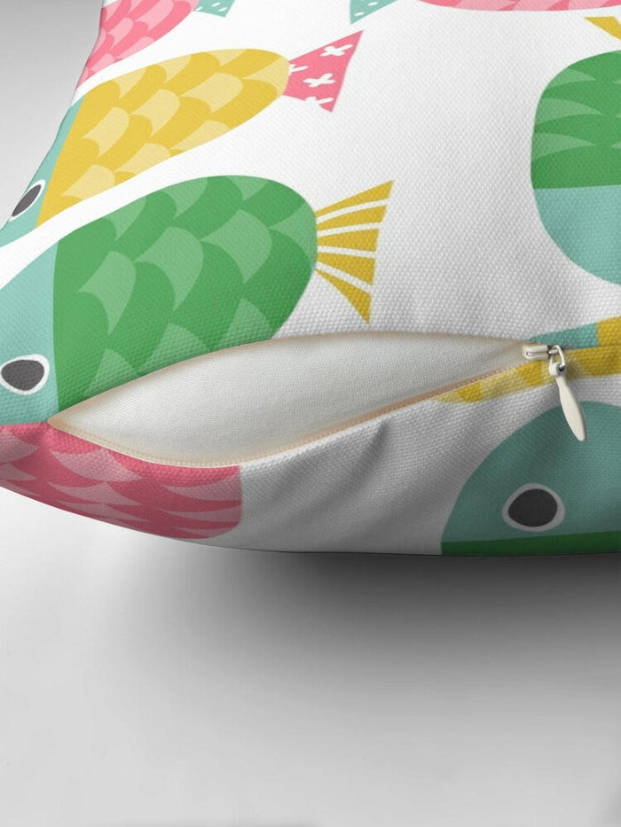Kids Throw Pillow Ocean Fish, Kids Bedding, Kids Nursery Decor and Accessories, Made in the USA | Pippa + June
