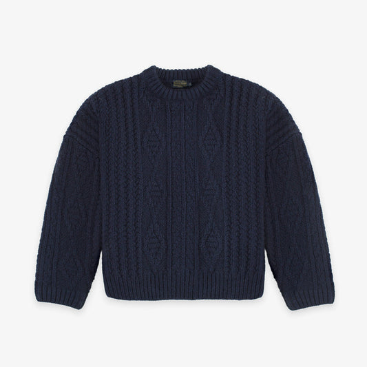 Pendleton Cable Knit Sweater - Navy