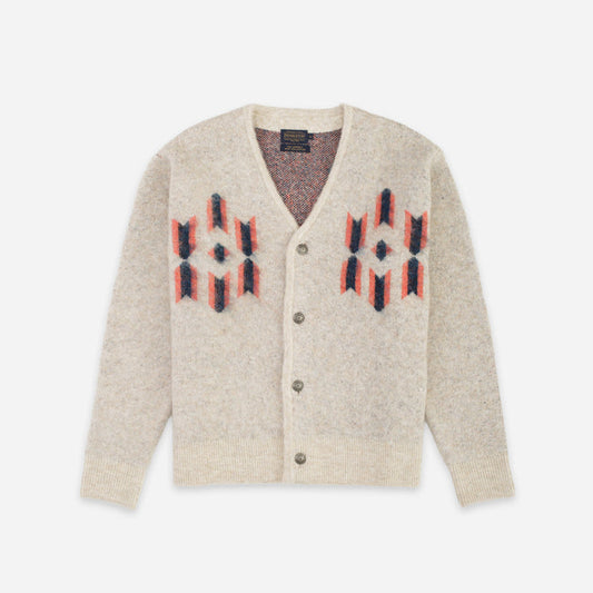 Pendleton Mohair Cardigan - Four Corners Ecru