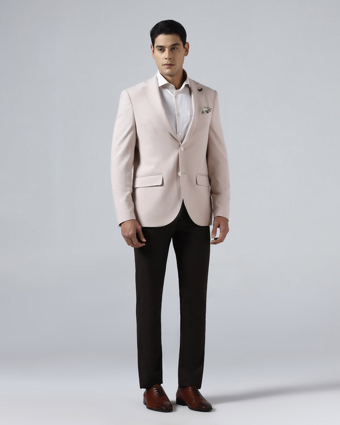 Pink Textured Blazer - Watson
