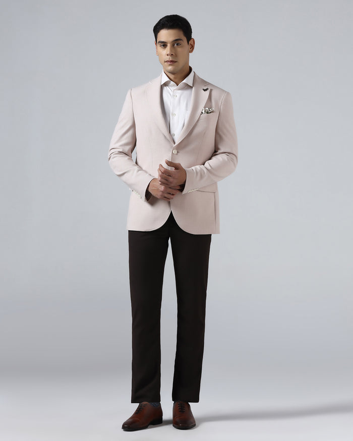Pink Textured Blazer - Watson