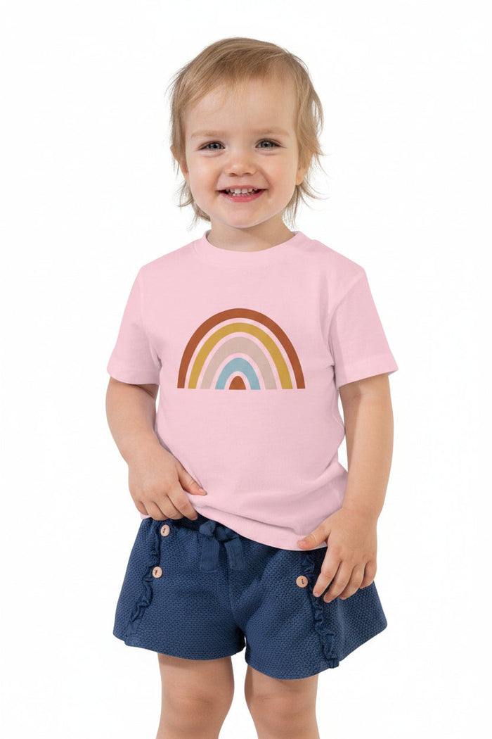 Kids Short Sleeve Cotton Tee Rainbow, Kids Tops Gender Neutral, Kids Clothing, Toddler Clothing, Kids Tees, Made in the USA | Pippa + June
