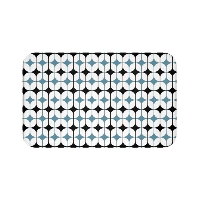 Retro Bath Mat, Abstract Print Bath Mat, Modern Bath Rug, Bathtub Mat, Shower Mat, Bathroom Bath Mat, Bathroom Decor