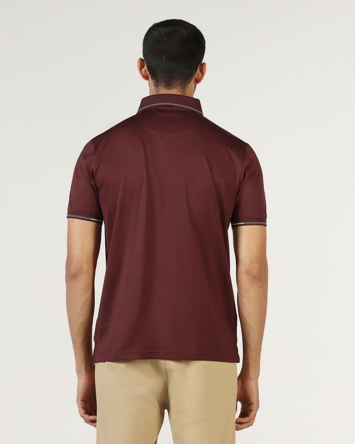 Rust Solid Polo - Mond