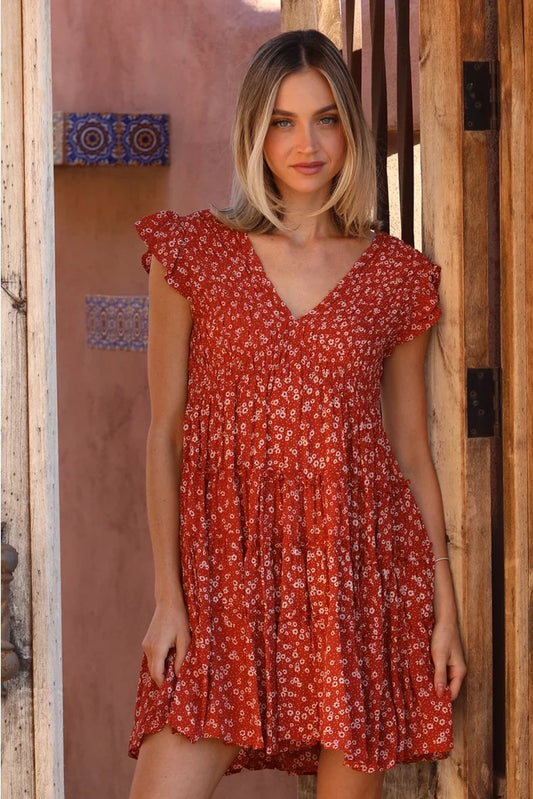 Scarlet Hour Mini Dress