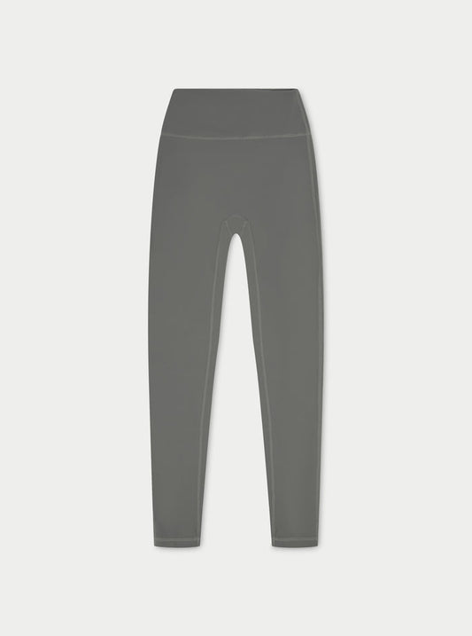 SCULPTING STRETCH EMBLEM LEGGINGS - CHARCOAL