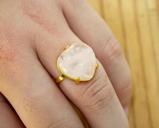 Single Band Crystal Ring