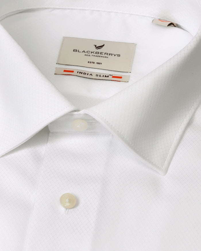 Super White Textured Shirt - Spectrum