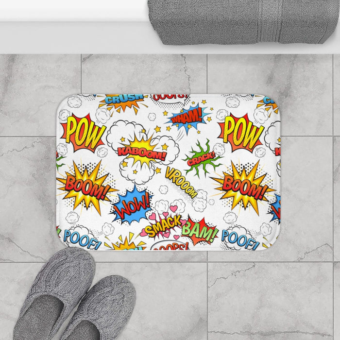 Boys Bath Mat Super Hero, Boys Shower Mat, Boys Bathtub Mat, Kids Bathroom Decor & Accessories, Made in the USA | Pippa + June