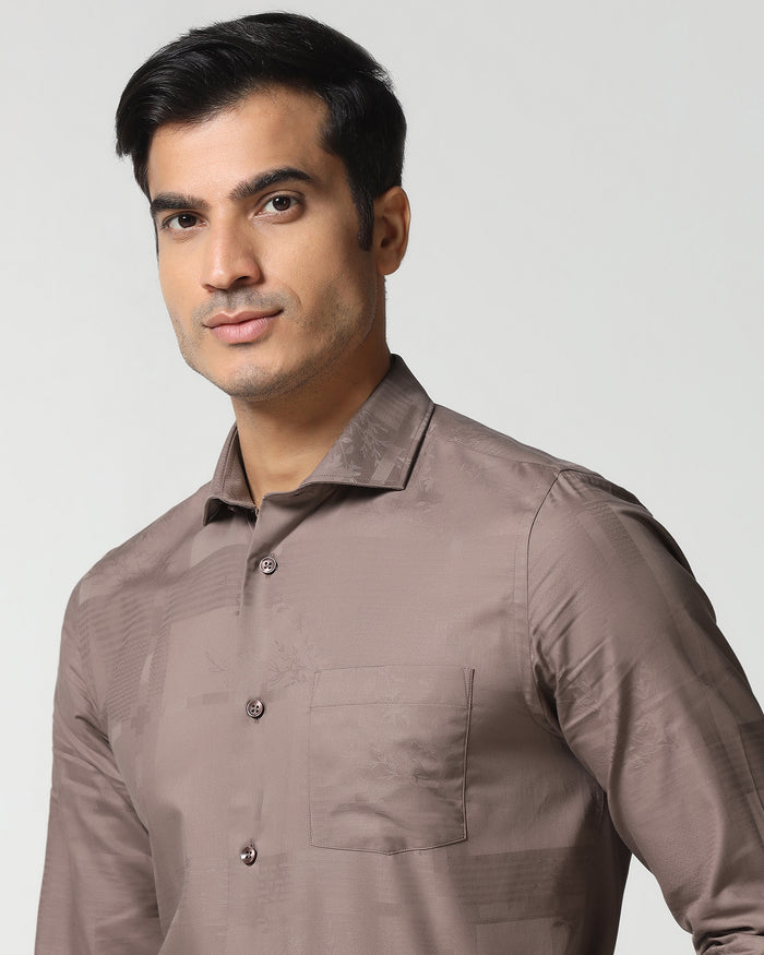 Tan Jacquard Shirt - Ross
