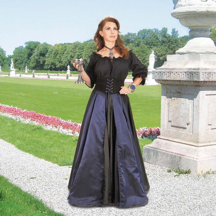 Tavern 7 panel Pinwheel Skirt - Midnight Blue