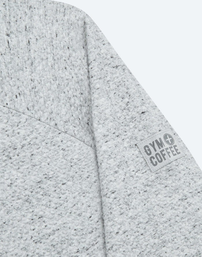 Textured Hoodie in Heather Grey