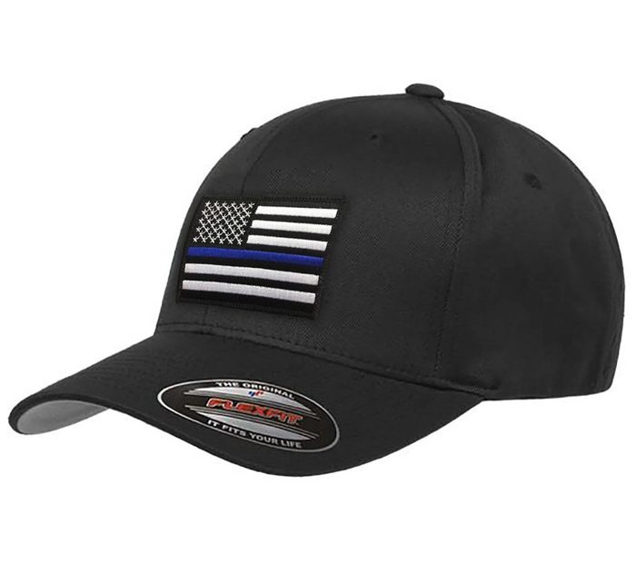Thin Blue Line Flex Fit - Black