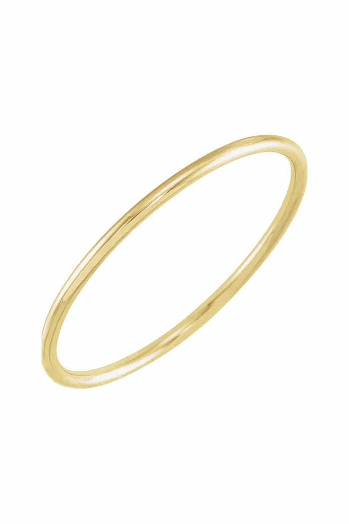 Thin Stacking Ring - 14k Yellow Gold