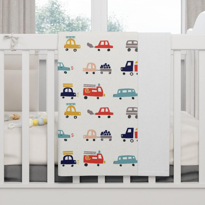 Boys Baby Blankets Transport Cars, Nursery Bedding, Modern Nursery, Baby Bedding | Pippa + June