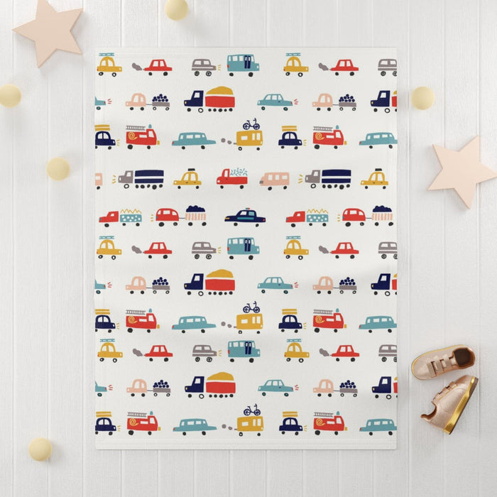 Boys Baby Blankets Transport Cars, Nursery Bedding, Modern Nursery, Baby Bedding | Pippa + June