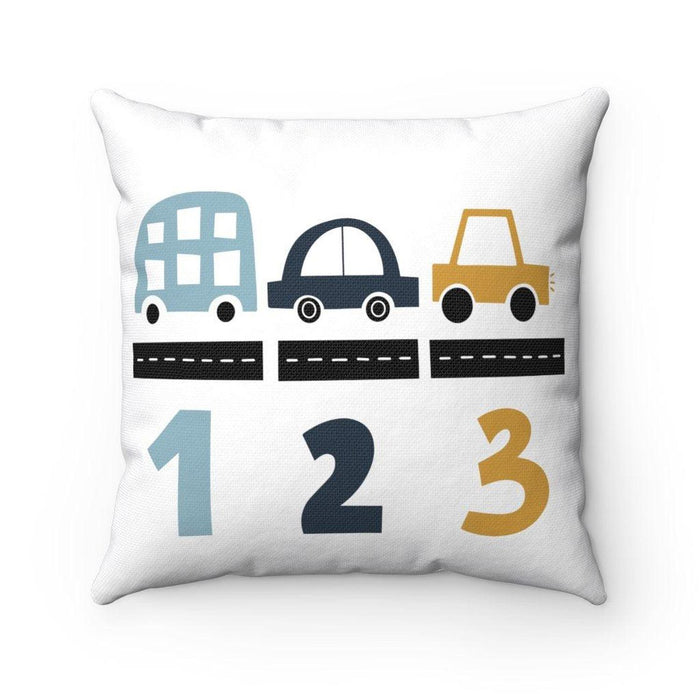 Boys Throw Pillow Transport Cars, Boys Bedding, Boys Nursery Decor and Accessories, Made in the USA | Pippa + June
