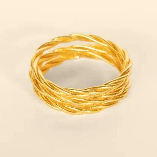 Twist Gold Bracelet - Kumali