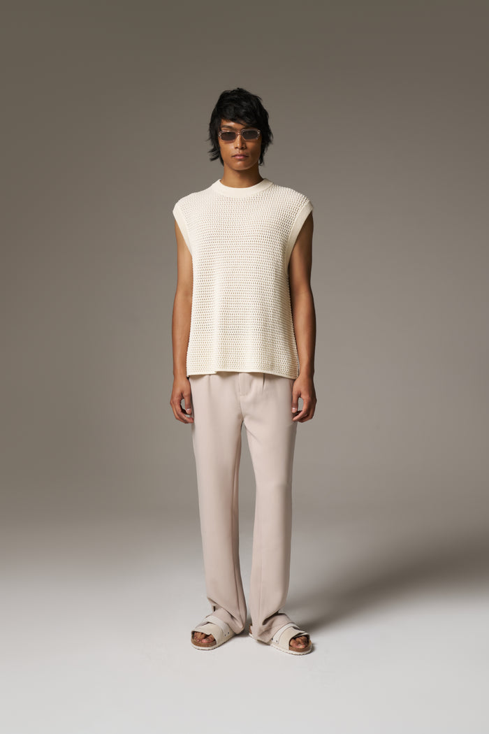 ULTIMATE SPLIT HEM SMART PANT - BEIGE