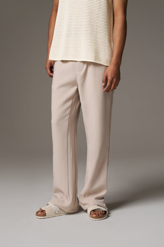ULTIMATE SPLIT HEM SMART PANT - BEIGE