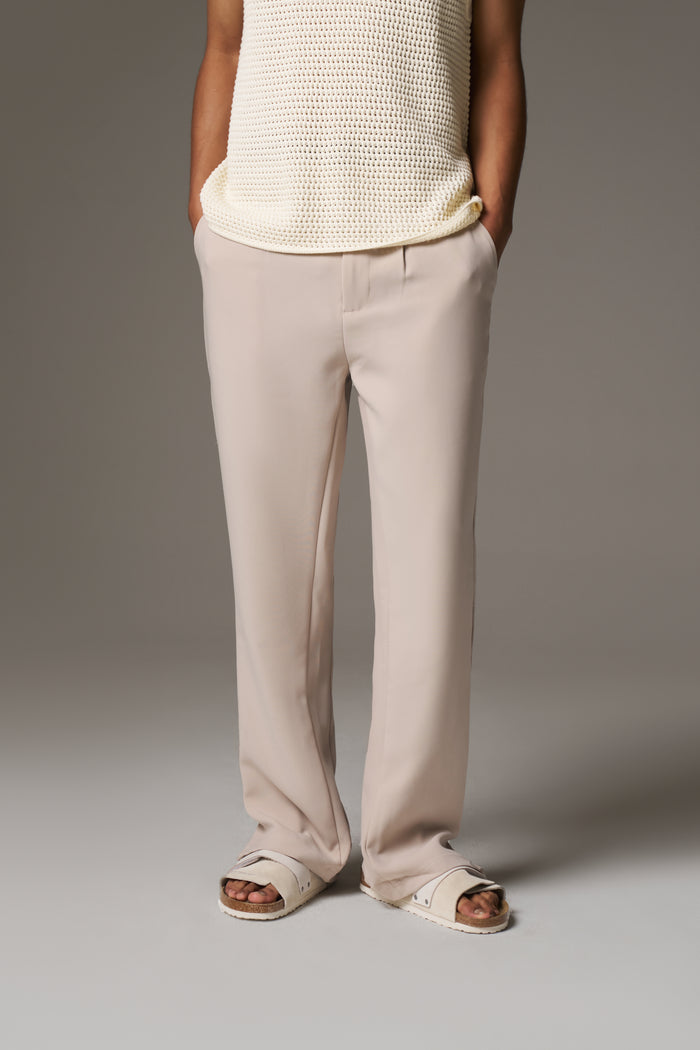 ULTIMATE SPLIT HEM SMART PANT - BEIGE
